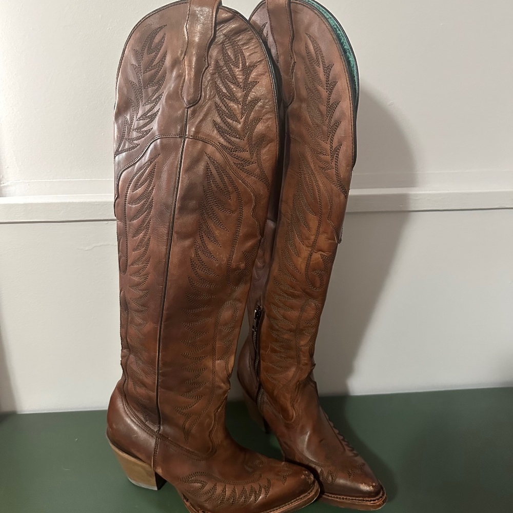 Corral Cognac Tall Tops